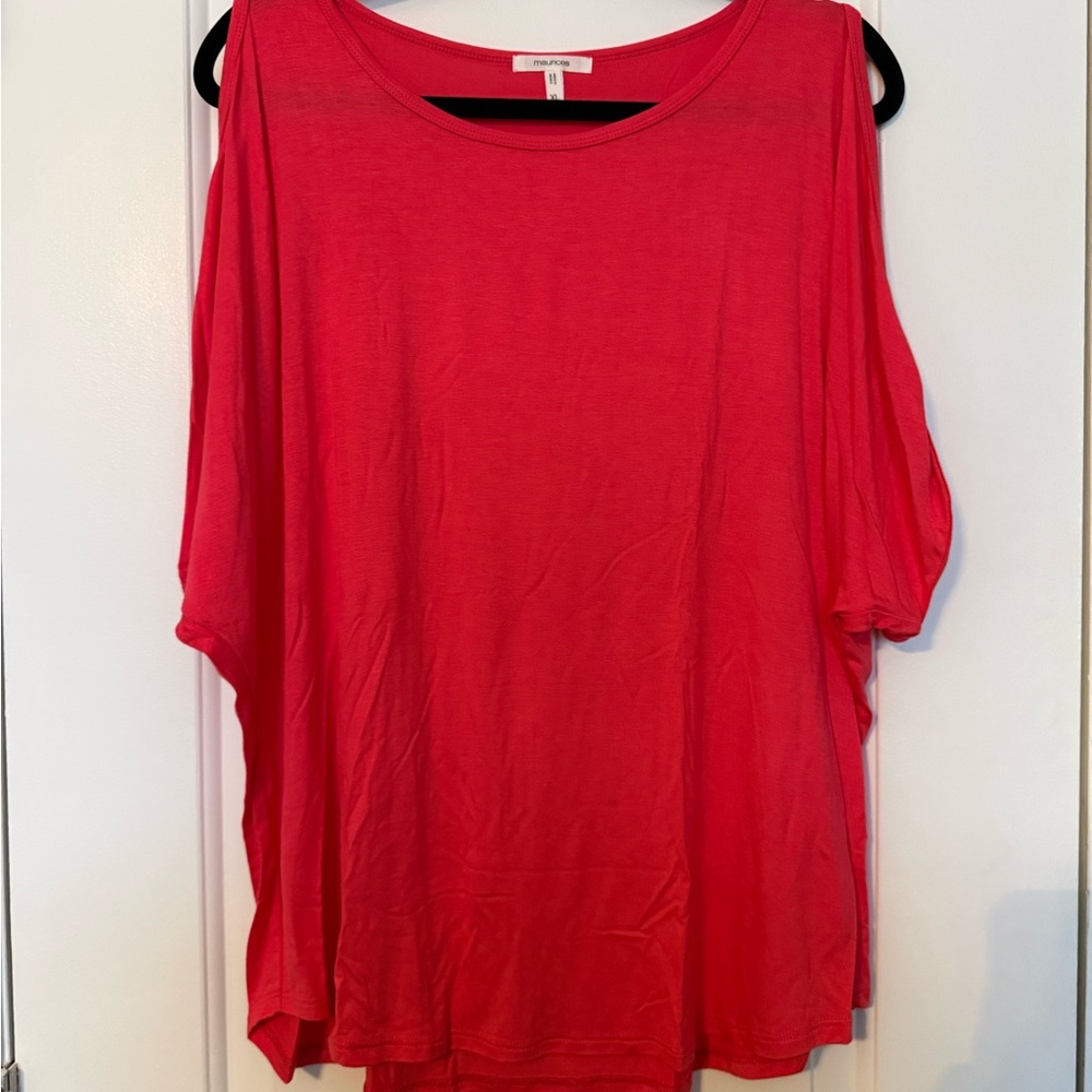 Maurices Cold Shoulder Short Sleeve Tee